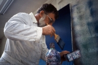 Jef painting Venus Saphira