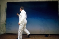 Jef painting Venus Saphira